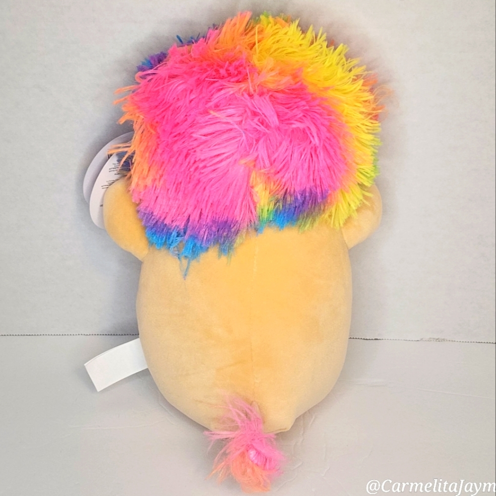 ❤️ LEONARD 🦁 10" Rainbow Lion HugMees w Heart Valentine 2024 Squishmallow NWT - Picture 4 of 8